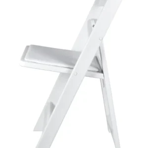 White Resin  Folding Garden Chair